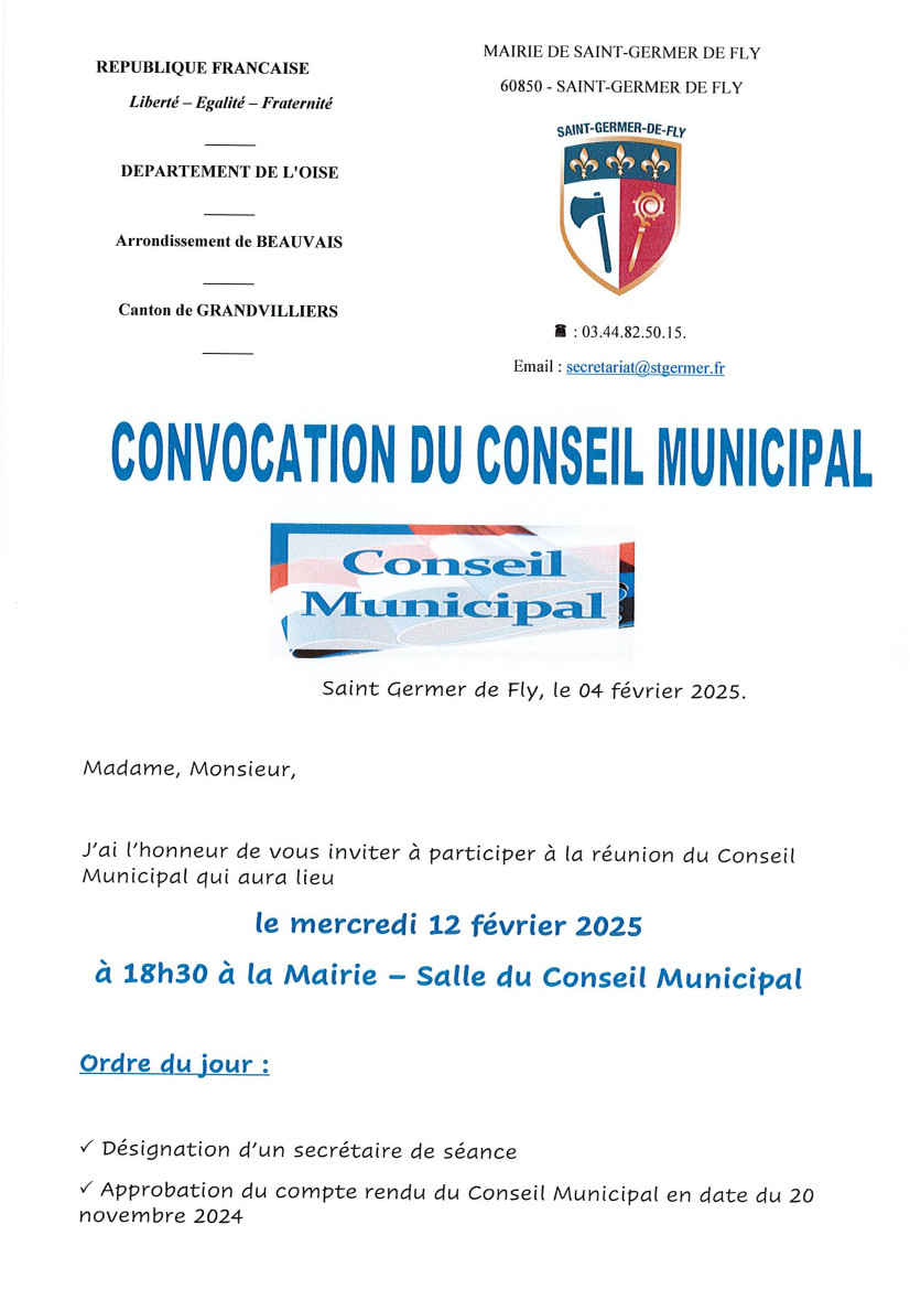 convocation conseil 12 02 2025 a